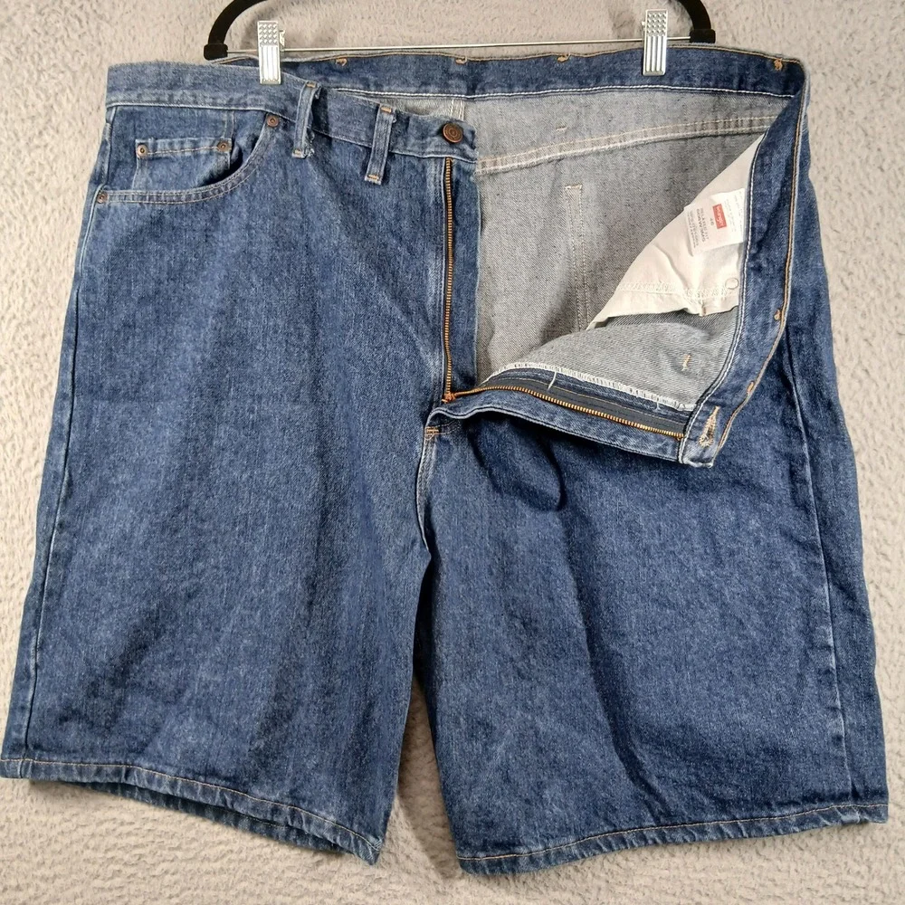 Wrangler Denim Shorts 46 Relaxed Fit 606W3MS Dark Wash‎ Cotton